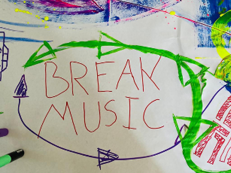 “Break Music” by Alexander Crilles Tønnesen (grafic score developed as part of Shared Campus summer school, 2022).